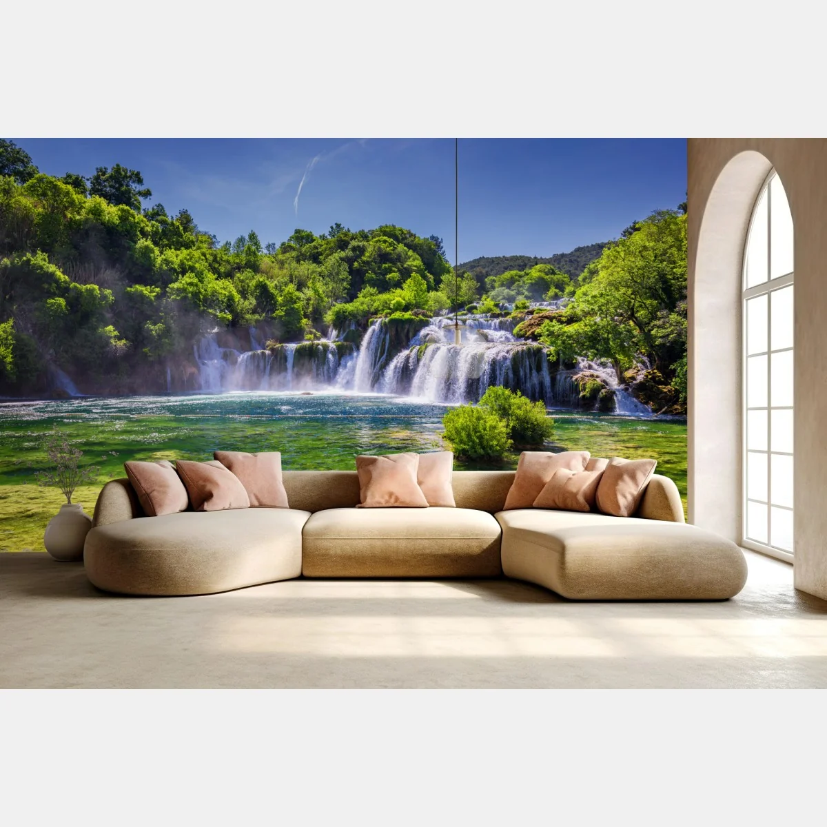 Fototapeta Skradinski Buk wodospad w Parku Narodowym Krka – Wallissimo® Fototapeta Skradinski Buk wodospad w Parku Narodowym Krka – Wallissimo®