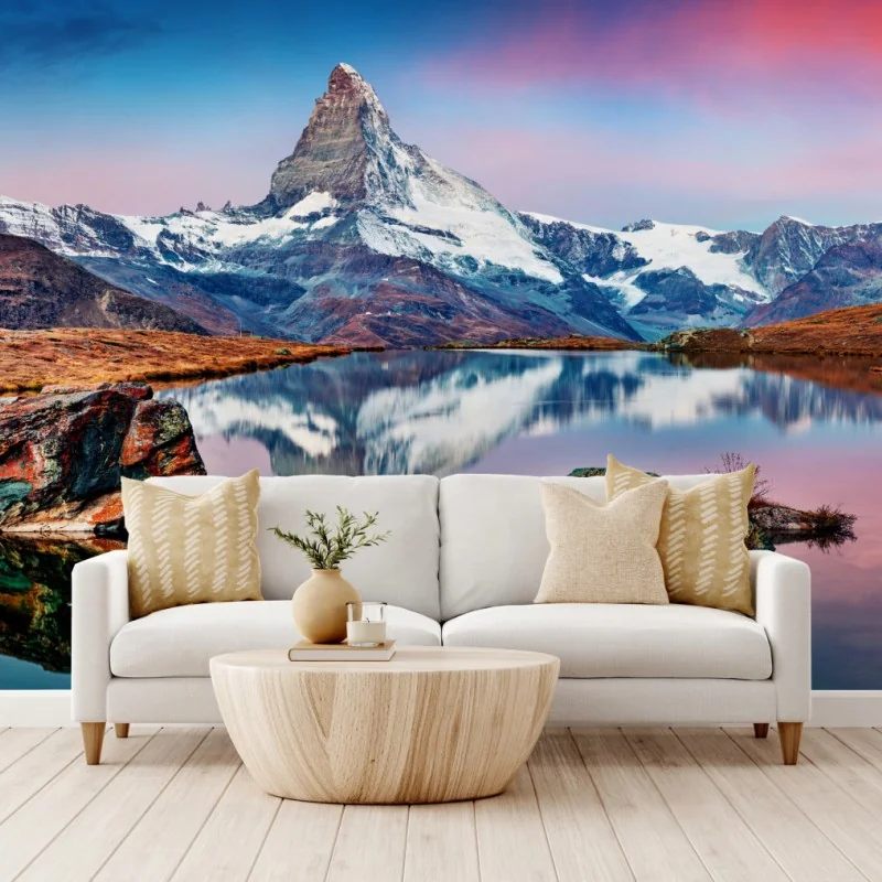 Fototapeta odbicie Matterhorn o świcie – Wallissimo® Fototapeta odbicie Matterhorn o świcie – Wallissimo®