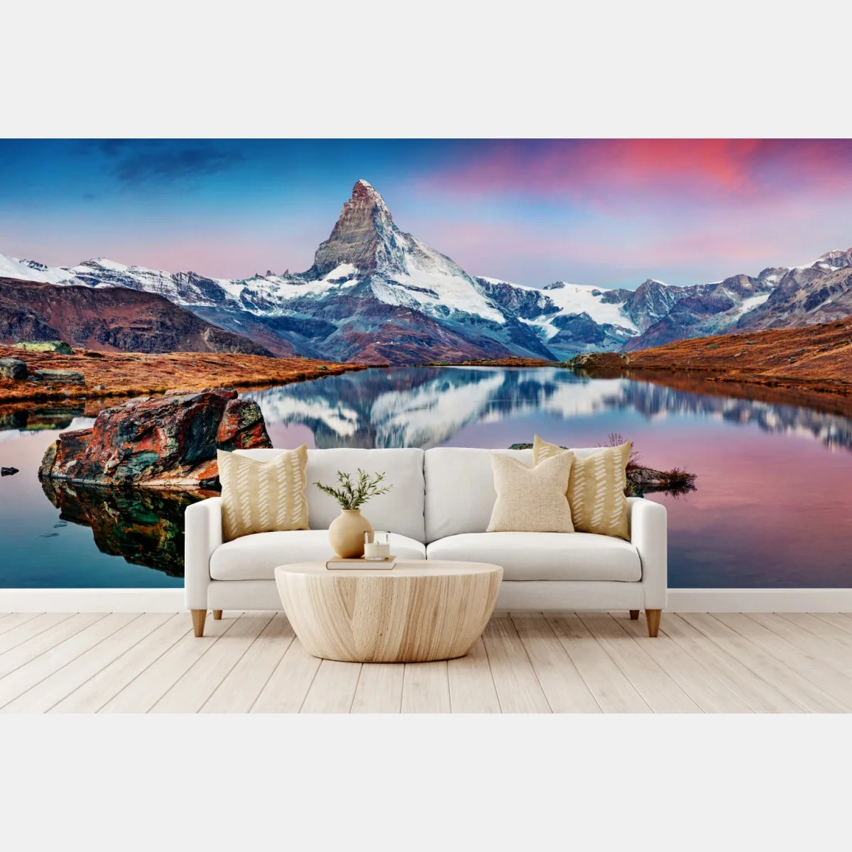 Fototapeta odbicie Matterhorn o świcie – Wallissimo® Fototapeta odbicie Matterhorn o świcie – Wallissimo®