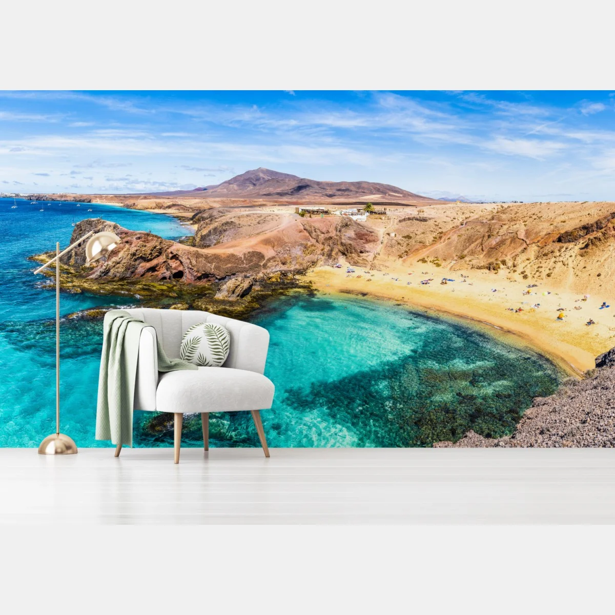 Fototapeta turkusowa zatoka na plaży Papagayo – Wallissimo® Fototapeta turkusowa zatoka na plaży Papagayo – Wallissimo®