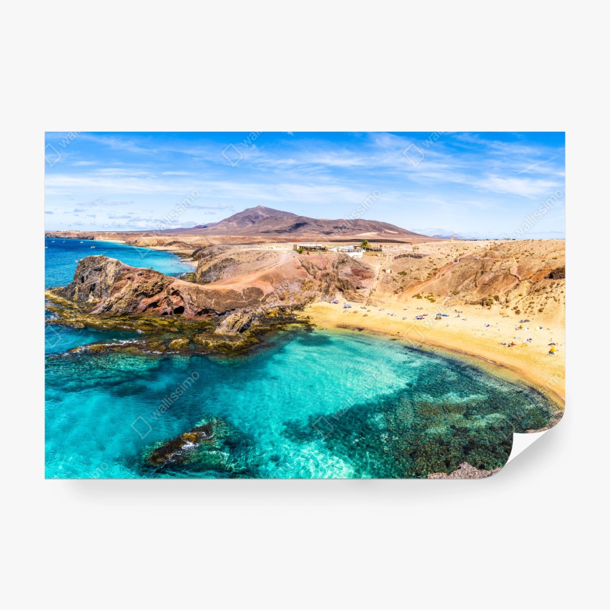 Fototapeta turkusowa zatoka na plaży Papagayo – Wallissimo® Fototapeta turkusowa zatoka na plaży Papagayo – Wallissimo®
