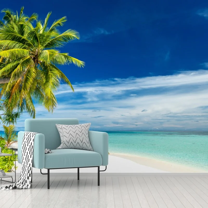 Fototapeta tropikalna turkusowa plaża – Wallissimo® Fototapeta tropikalna turkusowa plaża – Wallissimo®