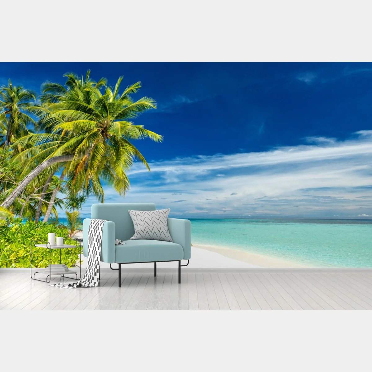 Fototapeta tropikalna turkusowa plaża – Wallissimo® Fototapeta tropikalna turkusowa plaża – Wallissimo®