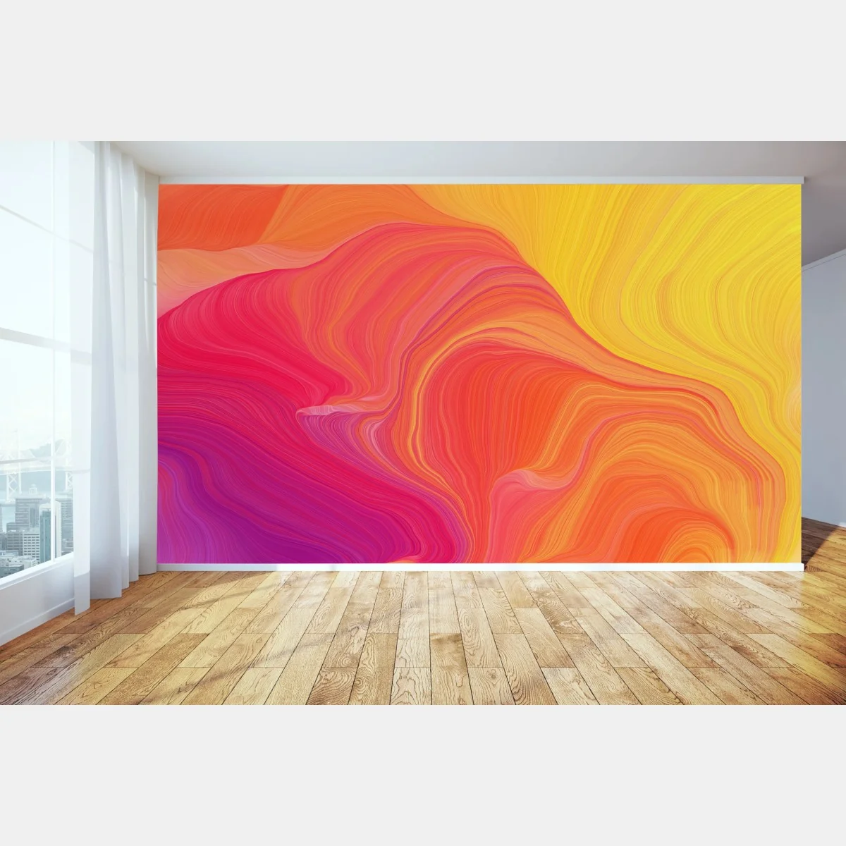 Fototapeta żywe falujące kolory – Wallissimo® Fototapeta żywe falujące kolory – Wallissimo®