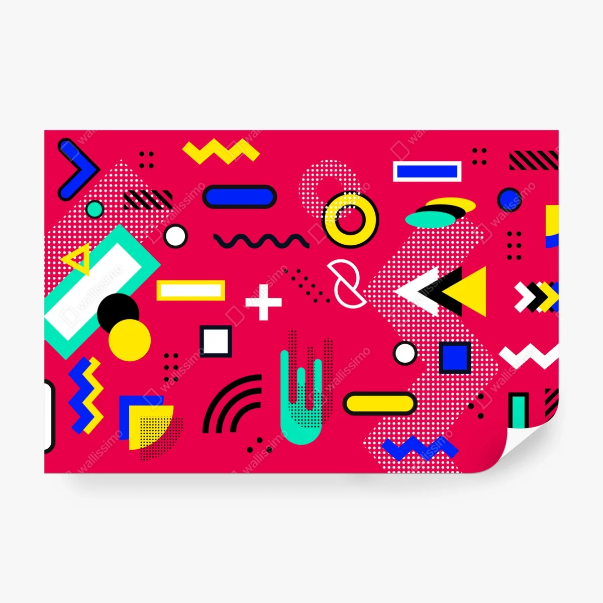 Fototapeta żywy geometryczny wzór pop – Wallissimo® Fototapeta żywy geometryczny wzór pop – Wallissimo®