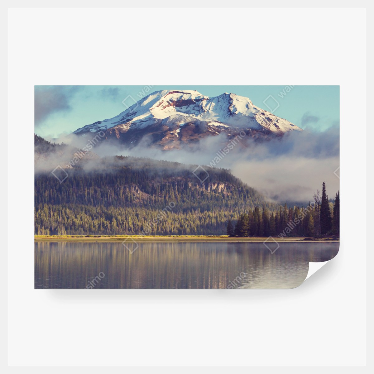 Fototapeta spokojne górskie jezioro w Oregonie – Wallissimo® Fototapeta spokojne górskie jezioro w Oregonie – Wallissimo®