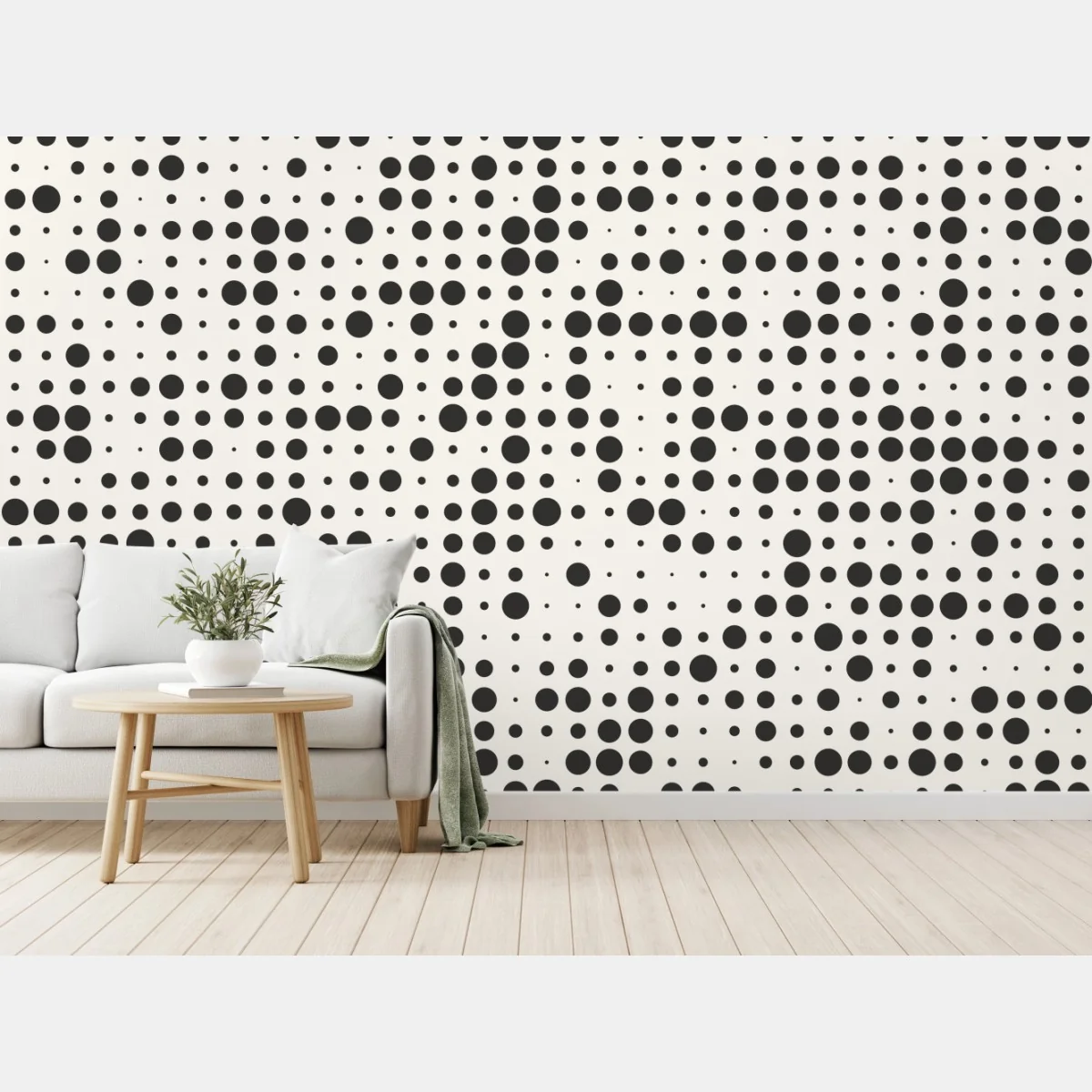 Fototapeta minimalistyczny wzór kropek – Wallissimo® Fototapeta minimalistyczny wzór kropek – Wallissimo®