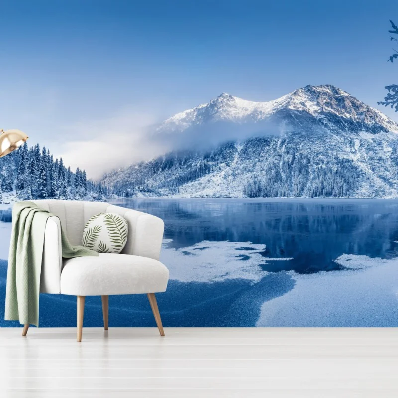 Fototapeta spokojna zimowa panorama Alp – Wallissimo® Fototapeta spokojna zimowa panorama Alp – Wallissimo®