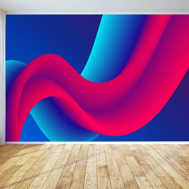 Fototapeta żywe falujące gradienty – Wallissimo® Fototapeta żywe falujące gradienty – Wallissimo®