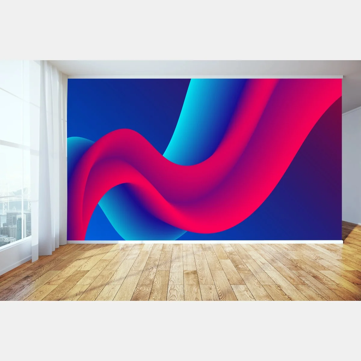 Fototapeta żywe falujące gradienty – Wallissimo® Fototapeta żywe falujące gradienty – Wallissimo®