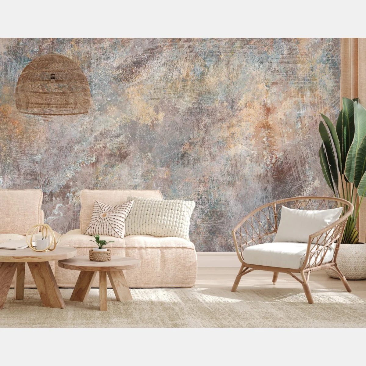 Fototapeta subtelna teksturowana abstrakcja w ciepłych neutralnych tonach – Wallissimo® Fototapeta subtelna teksturowana abstrakcja w ciepłych neutralnych tonach – Wallissimo®