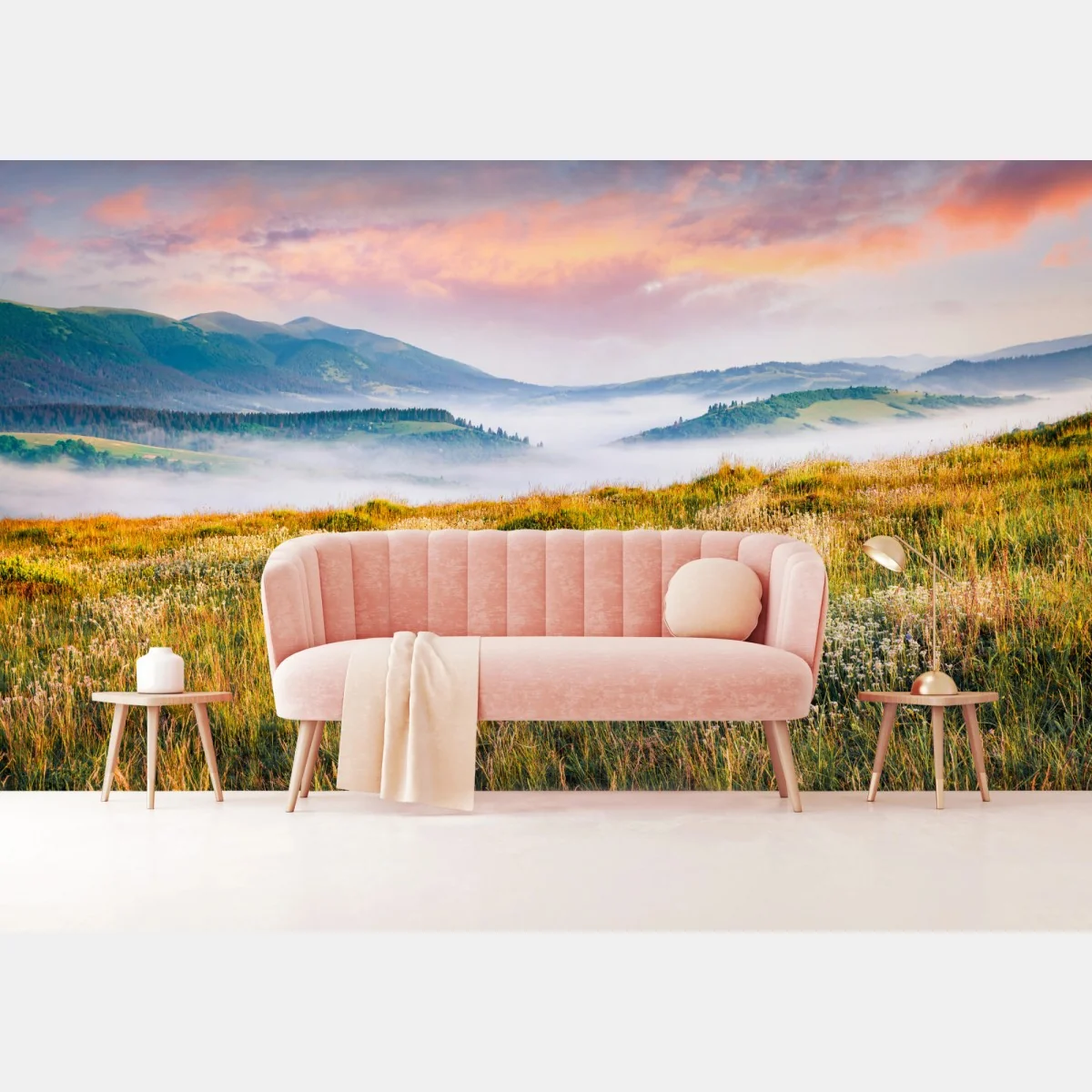 Fototapeta mglisty poranek w Borżawie – Wallissimo® Fototapeta mglisty poranek w Borżawie – Wallissimo®