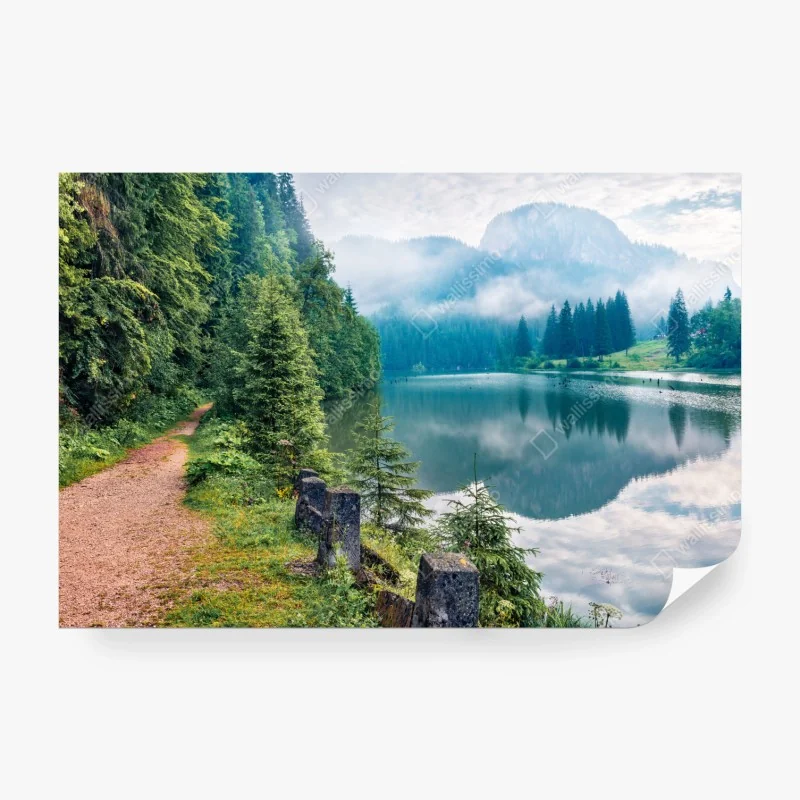 Fototapeta złote tropikalne liście – Wallissimo®