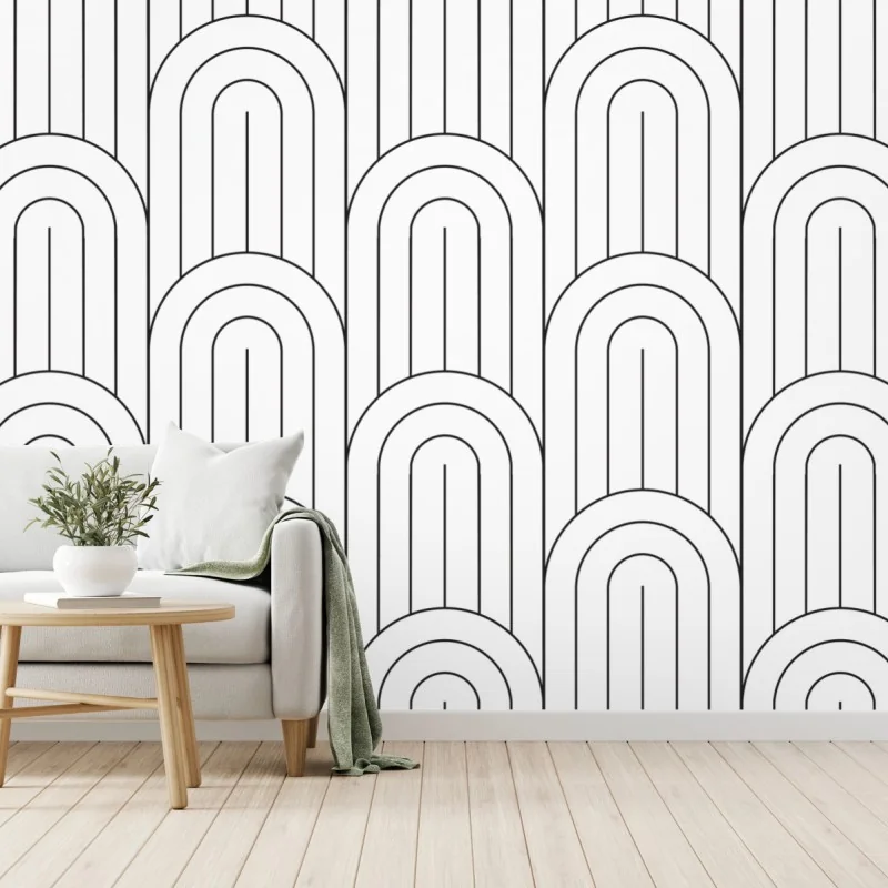 Fototapeta monochromatyczny wzór łuków – Wallissimo® Fototapeta monochromatyczny wzór łuków – Wallissimo®