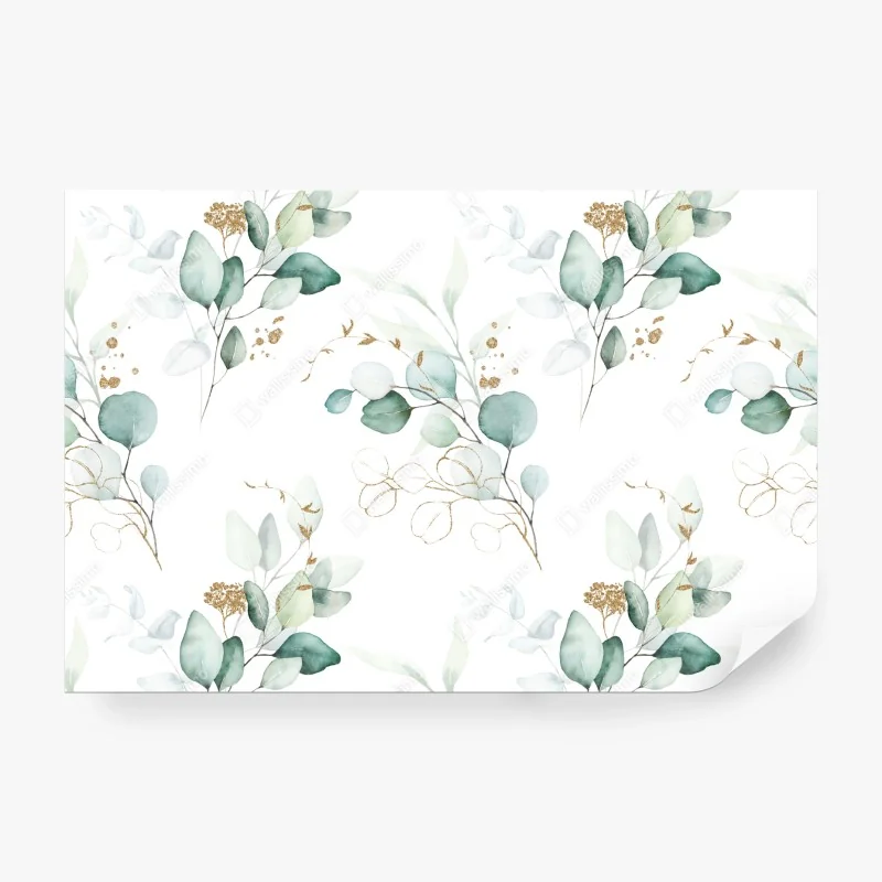 Fototapeta retro falisty wzór mid-century – Wallissimo®