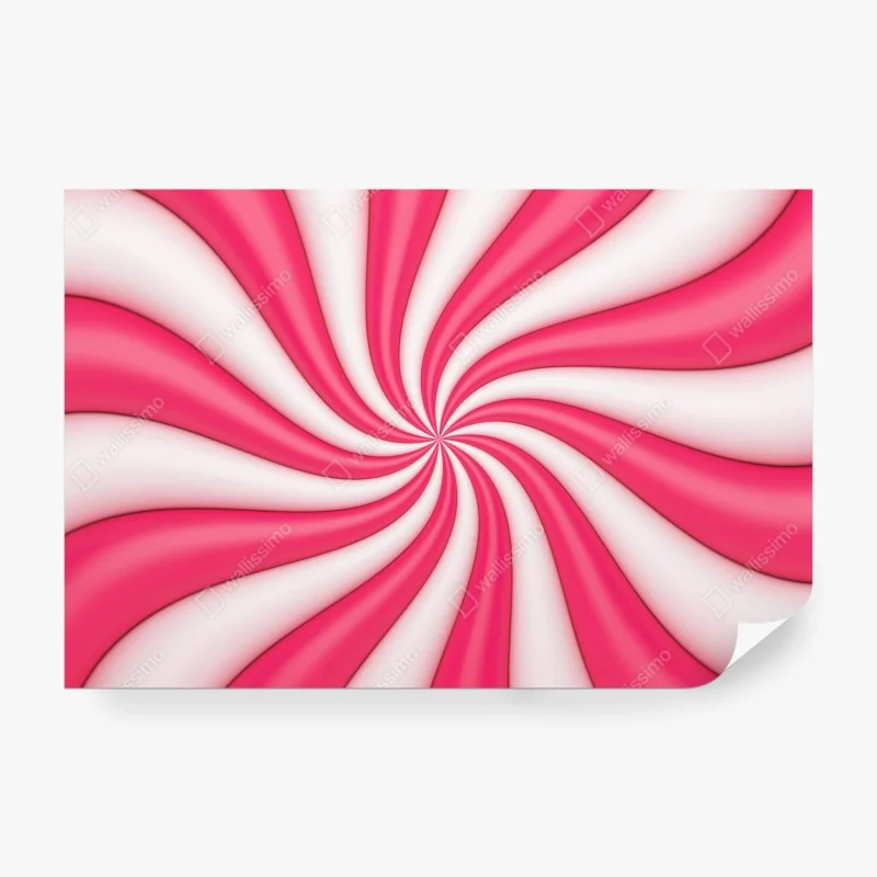 Fototapeta tropikalny wzór palm w kolorze koralowym i granatowym – Wallissimo®