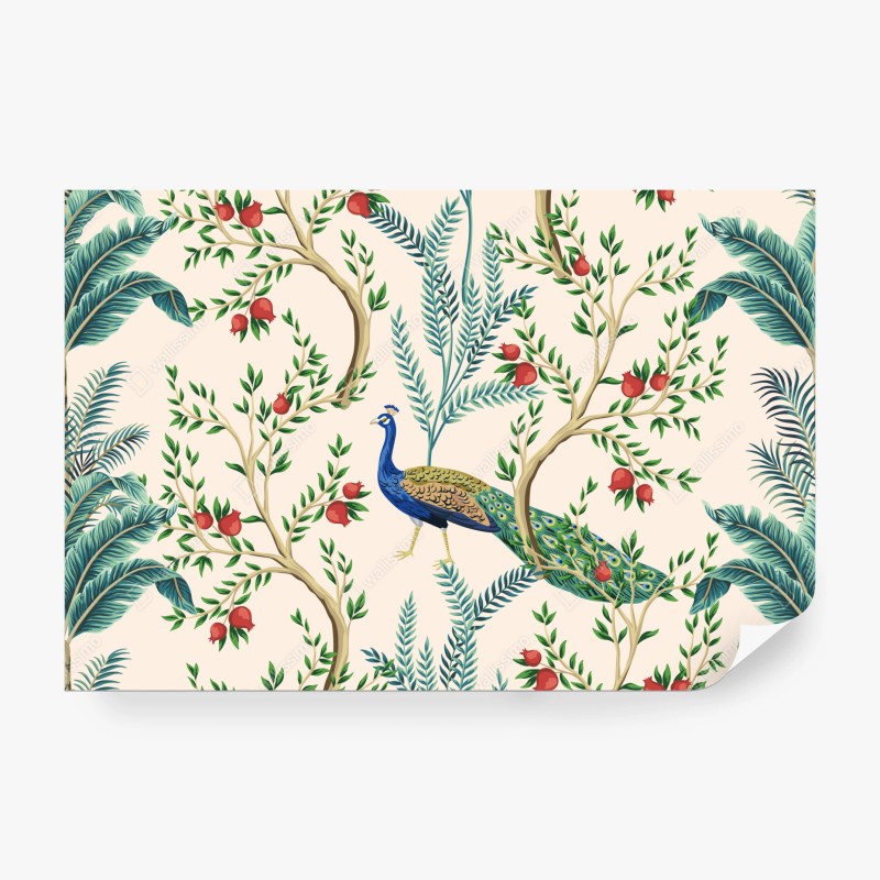 Fototapeta wzór z uśmiechniętymi buźkami – Wallissimo®