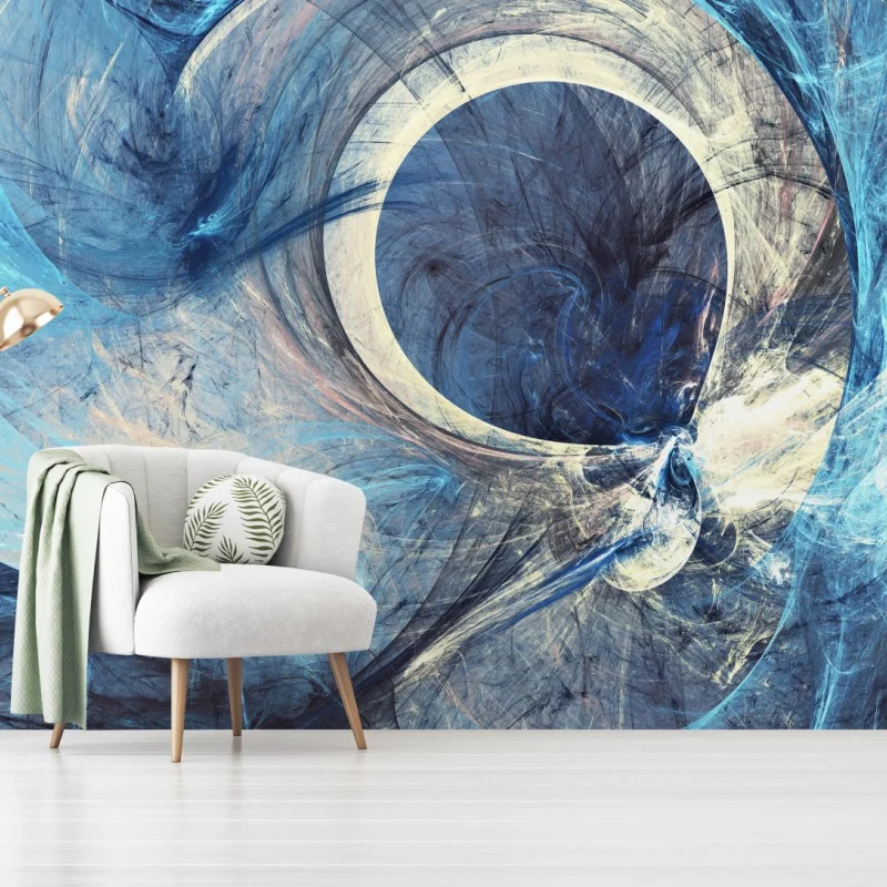 Fototapeta niebieski fraktalowy wir – Wallissimo® Fototapeta niebieski fraktalowy wir – Wallissimo®