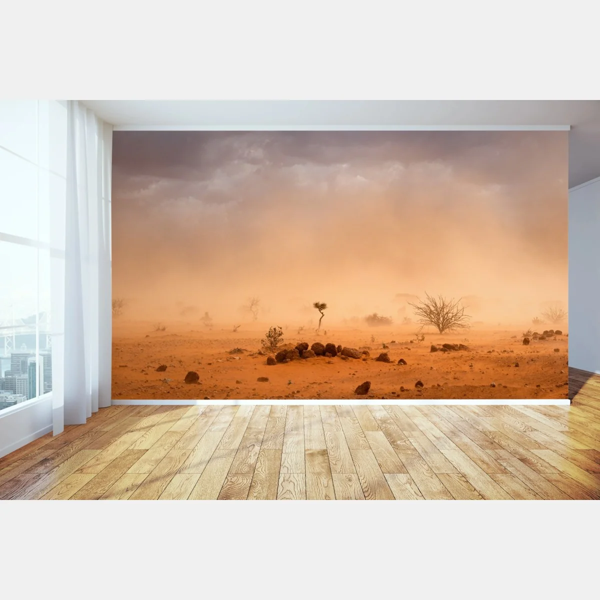 Fototapeta burza piaskowa nad Dollo Ado, Etiopia – Wallissimo® Fototapeta burza piaskowa nad Dollo Ado, Etiopia – Wallissimo®