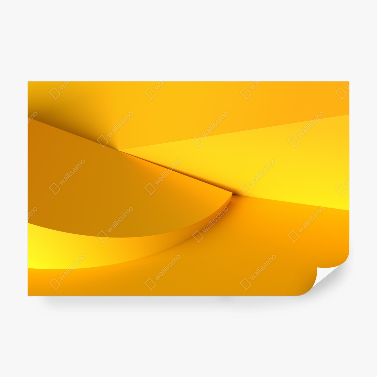 Fototapeta żółta geometryczna abstrakcja 3d – Wallissimo® Fototapeta żółta geometryczna abstrakcja 3d – Wallissimo®