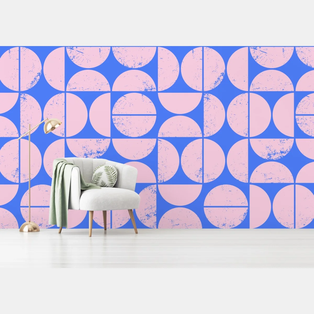 Fototapeta pastelowy geometryczny wzór z kołami – Wallissimo® Fototapeta pastelowy geometryczny wzór z kołami – Wallissimo®