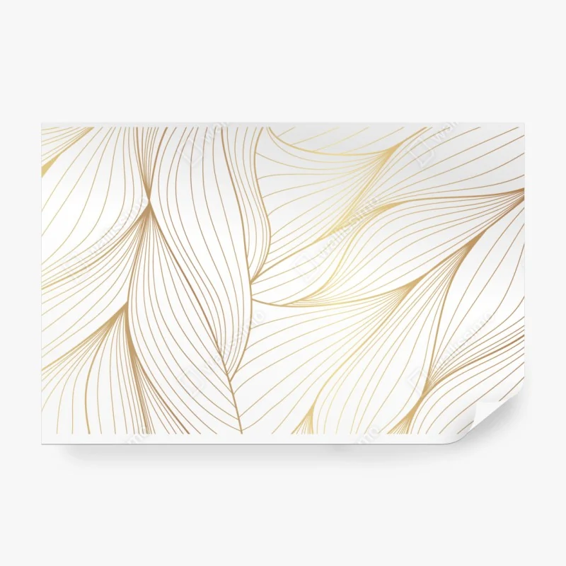 Fototapeta elegancki portret kobiety z kwiatową kolią – Wallissimo®