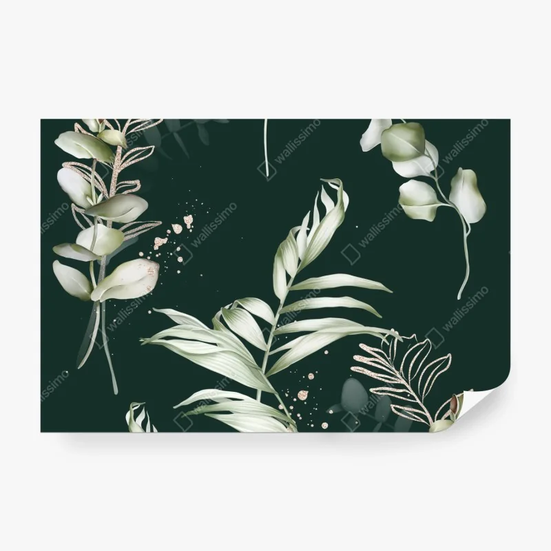 Fototapeta droga przez las iglasty do gór i lodowcowego jeziora – Wallissimo®