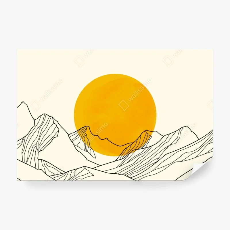 Fototapeta intensywna heliconia na tropikalnych liściach – Wallissimo®