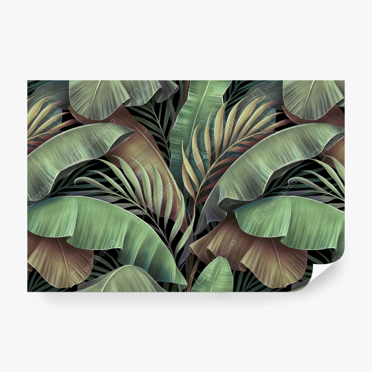 Fototapeta wzór tropikalnych liści – Wallissimo® Fototapeta wzór tropikalnych liści – Wallissimo®