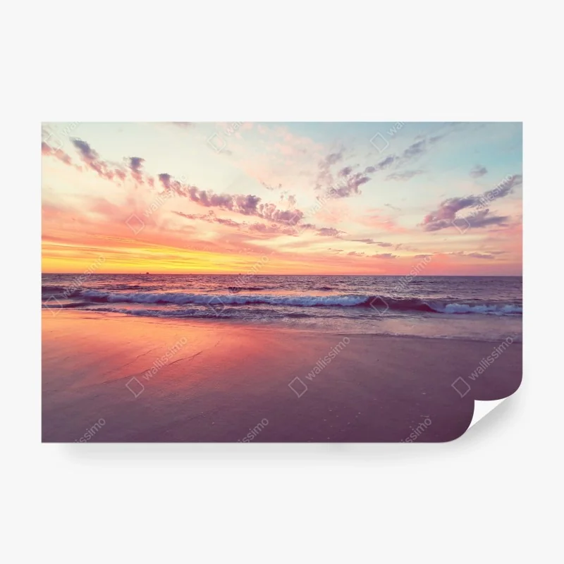 Fototapeta turkusowe wybrzeże panorama plaży – Wallissimo®