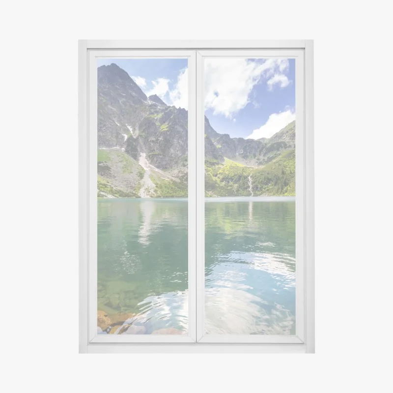 Naklejka na okno noc pełna gwiazd nad Ushba – Wallissimo®