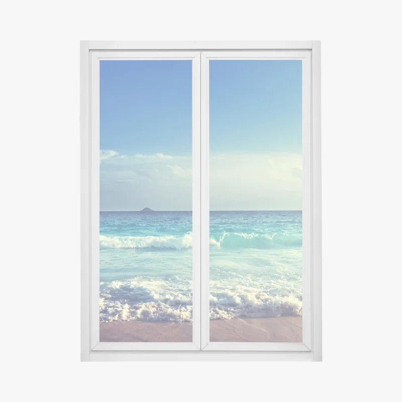 Naklejka na okno słoneczna uliczka w Toskanii – Wallissimo®