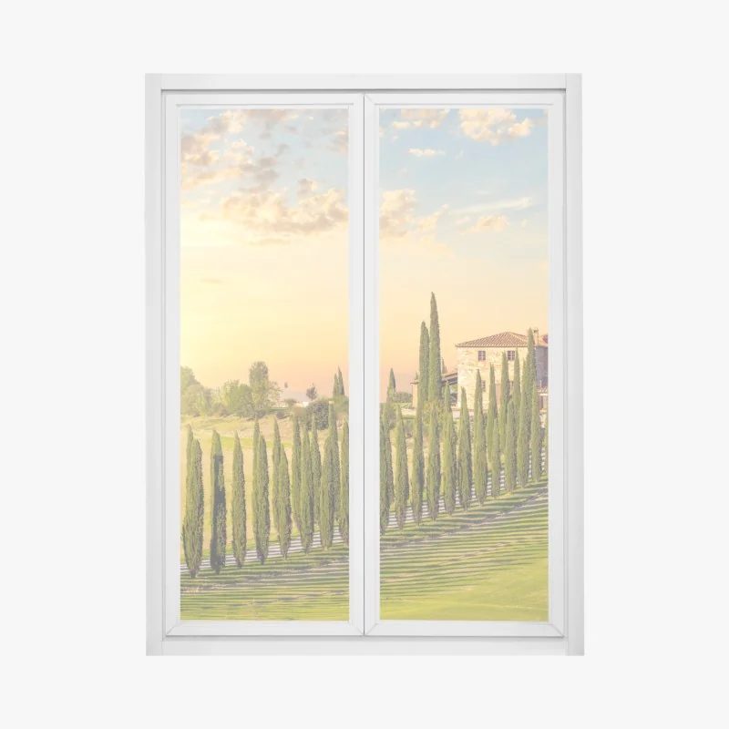 Naklejka na okno słoneczne łuki w Ravello – Wallissimo®