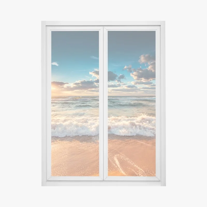 Naklejka na okno słoneczna żółta uliczka w Rethymno, Kreta – Wallissimo®