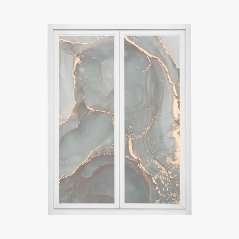 Naklejka na okno mglisty las sosnowy z Alzacji – Wallissimo®