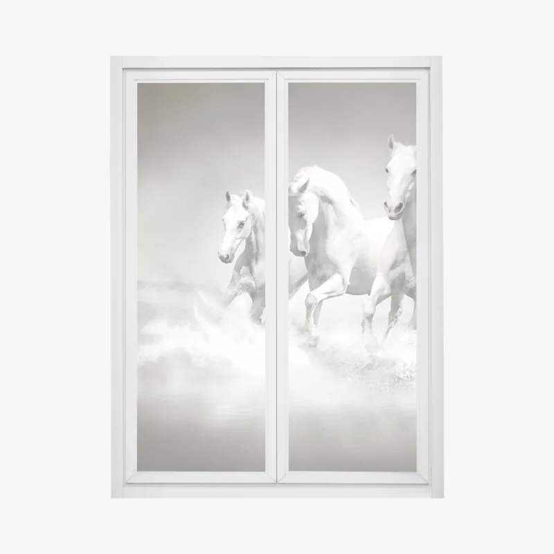 Naklejka na okno luksusowa niebiesko-złota abstrakcja fluidalna – Wallissimo®