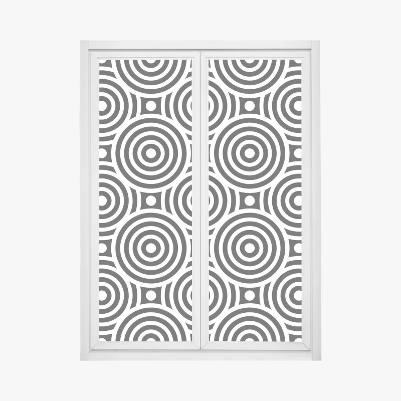 Naklejka na okno żółta geometryczna abstrakcja 3d – Wallissimo®