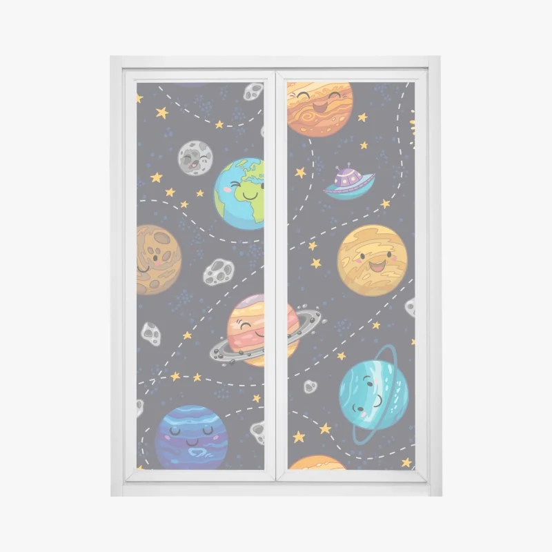 Naklejka na okno eteryczna fioletowa abstrakcja marmurowa – Wallissimo®