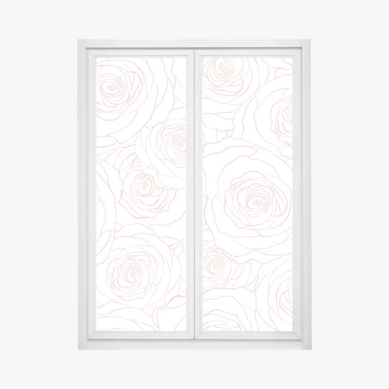 Naklejka na okno żywa geometryczna kompozycja – Wallissimo®