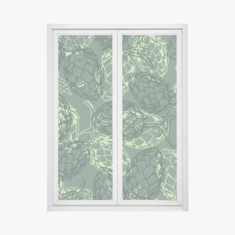 Naklejka na okno słoneczna uliczka z kamiennymi domami i kolorowymi okiennicami – Wallissimo®