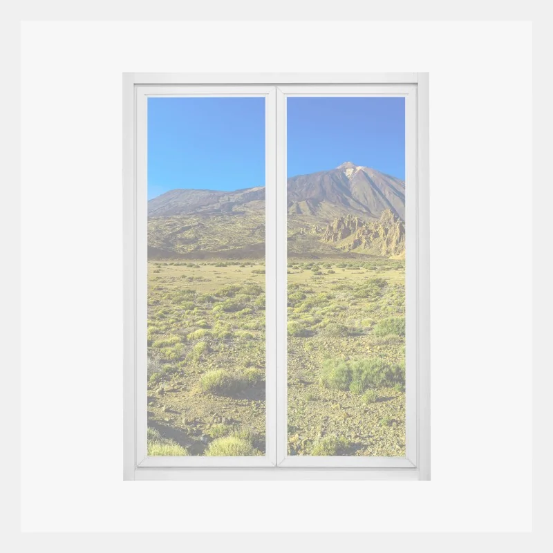 Naklejka na okno panorama Paryża o zachodzie z Wieżą Eiffla – Wallissimo®