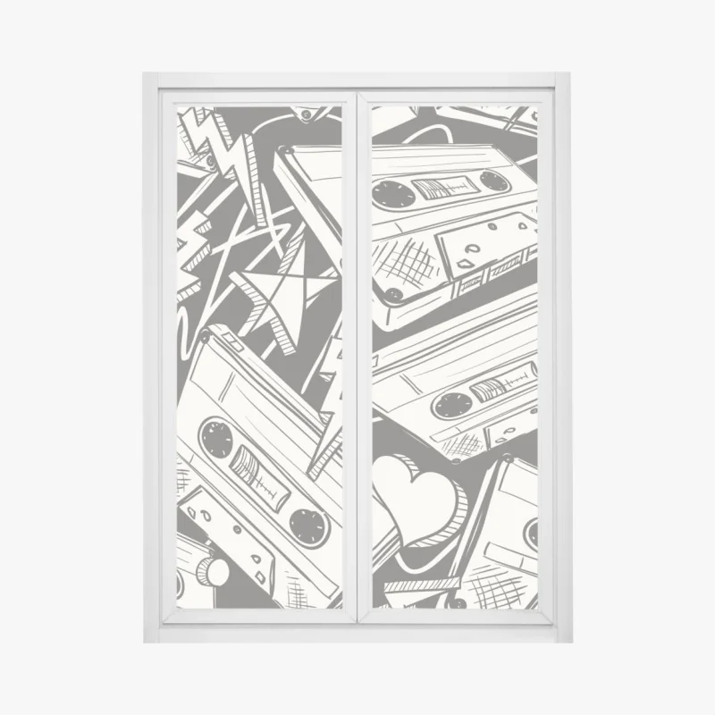 Naklejka na okno Chicago panorama nad rzeką – Wallissimo®