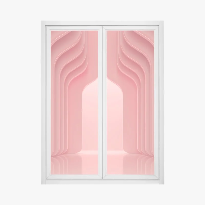 Naklejka na okno tropikalna kompozycja liści bananowca – Wallissimo®