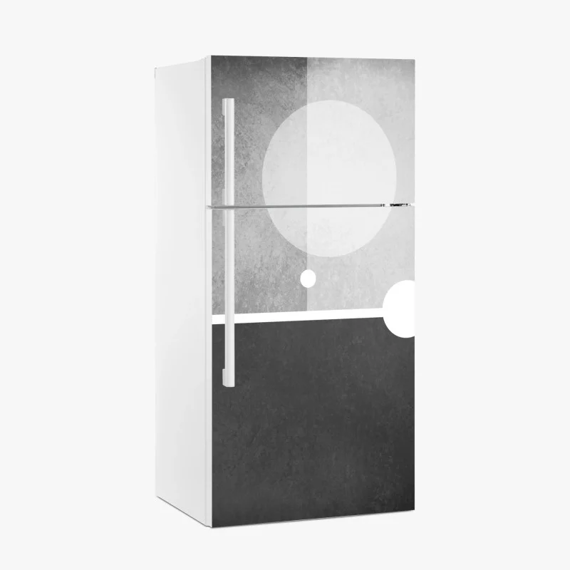 Naklejka na lodówkę minimalistyczna kompozycja geometryczna