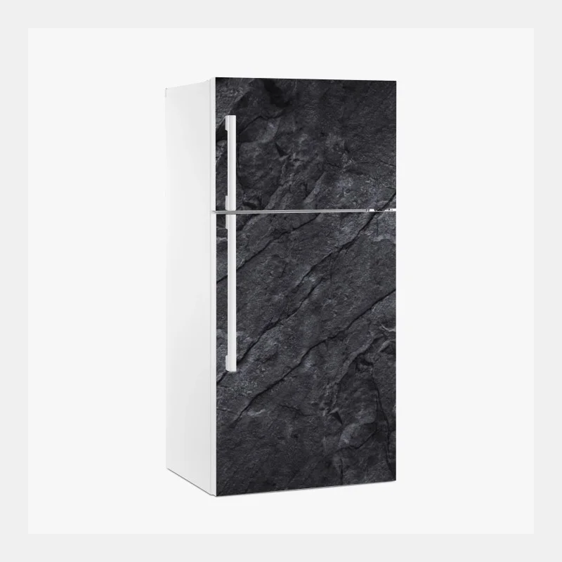 Naklejka na lodówkę ciemna tekstura kamienia