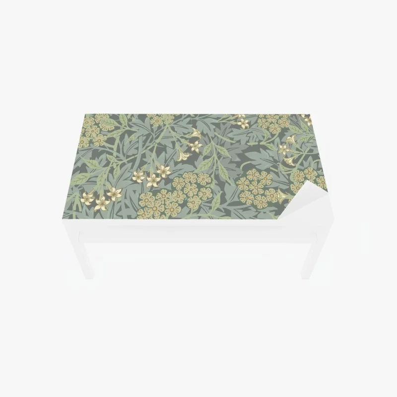 Naklejka na biurko i stół vintage botaniczny wzór kwiatowy