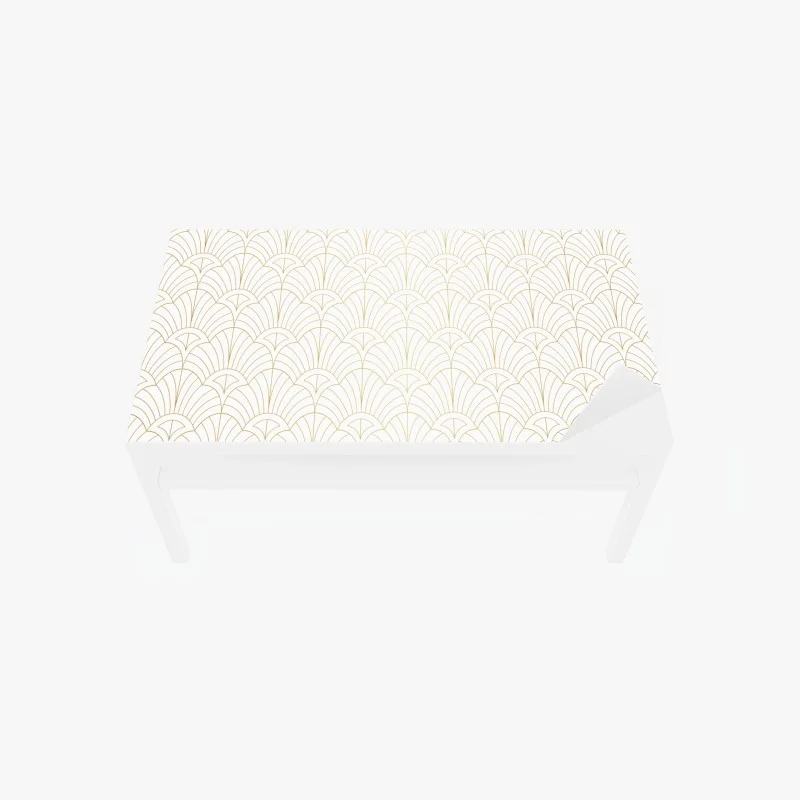 Naklejka na biurko i stół złoty wzór art deco