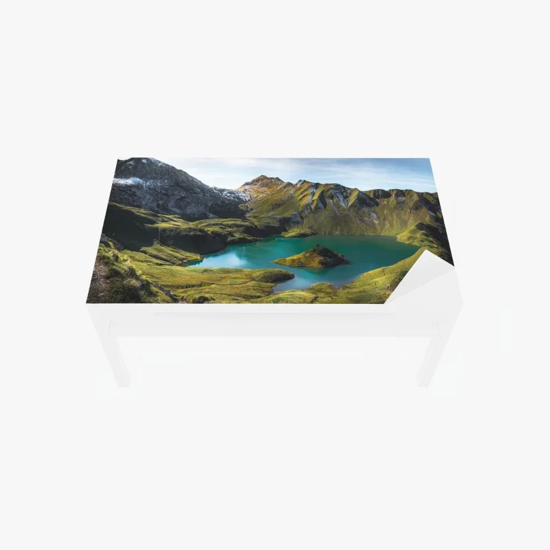 Naklejka na biurko i stół turkusowe jezioro w Schrecksee, Bawaria