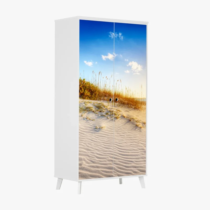 Naklejka na szafę zachód słońca nad wydmami Grace Bay