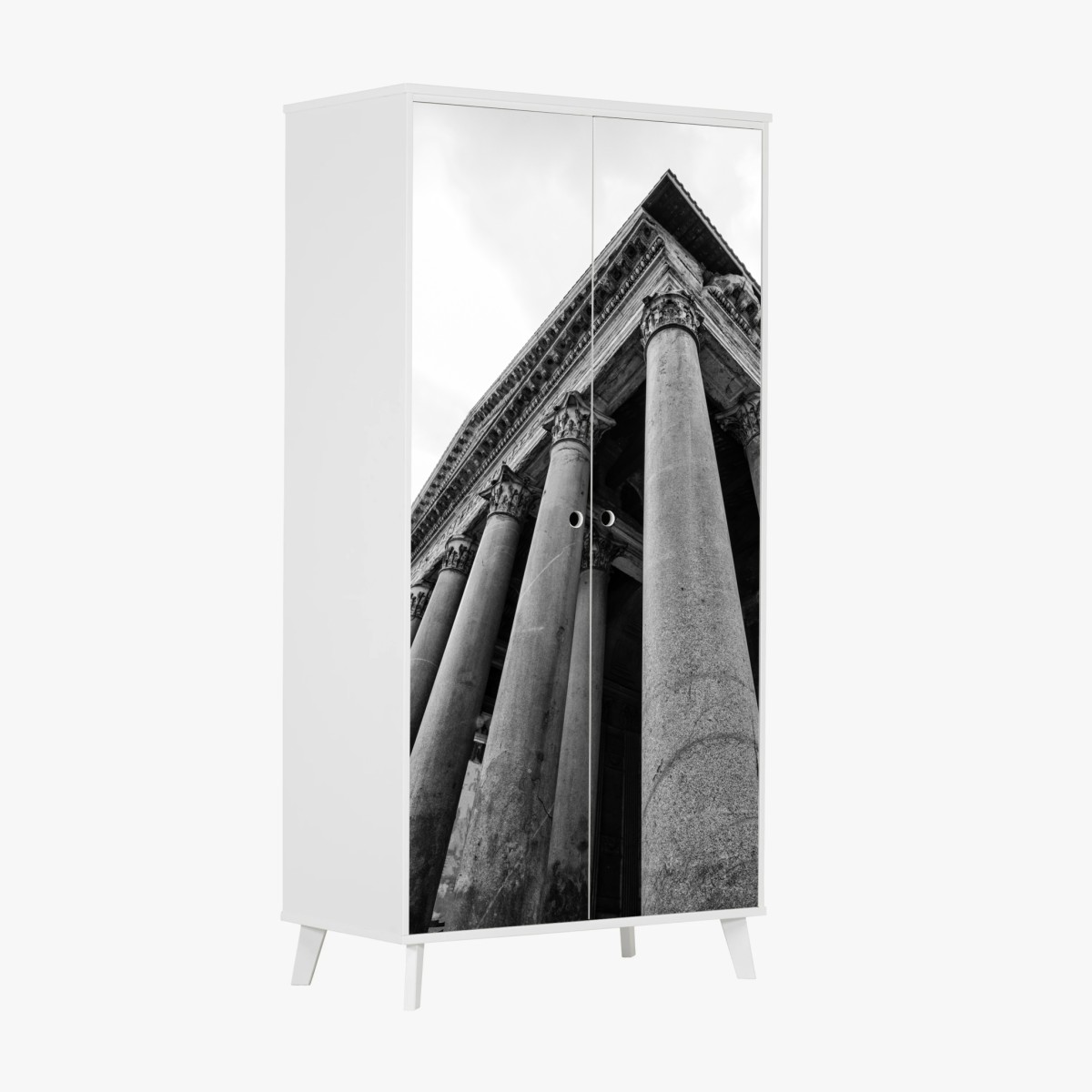 Naklejka na szafę monumentalne kolumny Panteonu w Rzymie – Wallissimo®